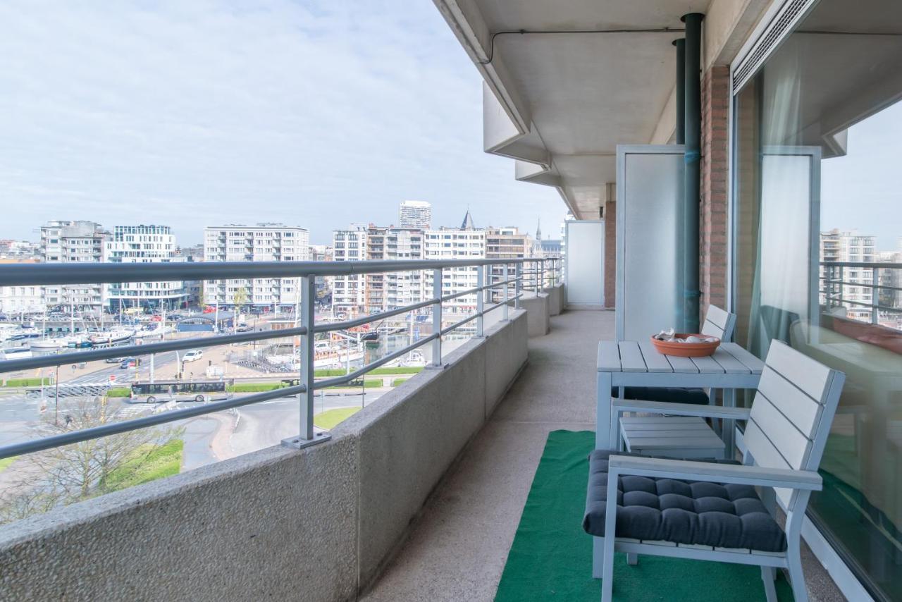 Zongericht Appartement Met Zicht Op De Jachthaven Ostenda Zewnętrze zdjęcie